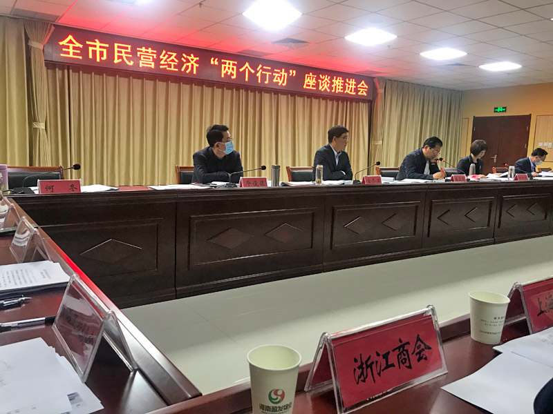 郑定辉参加我市民营经济＂两个行动＂座谈推进会并发言